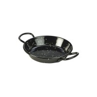 Miniature Black Enamel Paella Pan