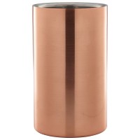 Copper finish wine bottle cooler