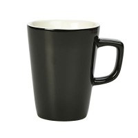 BLACK Porcelain Latte-Conical Mug