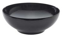 25.7cm Black Round Melamine Buffet Bowl