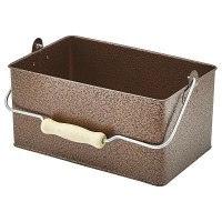 Rectangular Table Caddy in Galvanised Steel with Condiments