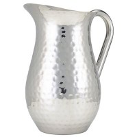 Water Jug Hammered Stainless Steel