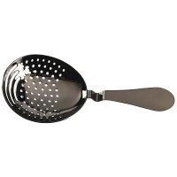 Premium Gun Metal Black Stainless Steel Julep Strainer