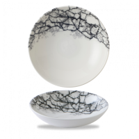 Kintsugi Accents Quartz Black Coupe Bowl