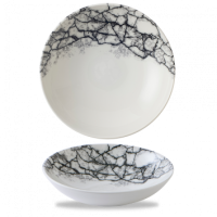 Kintsugi Accents Quartz Black Coupe Bowl
