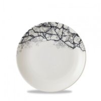 Kintsugi Accents Quartz Black Coupe Plate