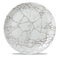 Kintsugi Agate Grey Coupe Plate