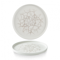 Kintsugi Agate Grey Walled Plate