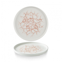 Kintsugi Coral Walled Plate