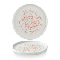 Kintsugi Coral Walled Plate