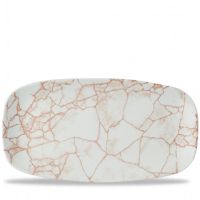 Kintsugi Coral Oblong Plate