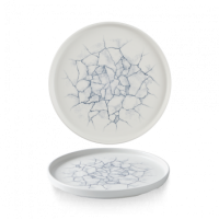 Kintsugi Pearl Grey Walled Plate