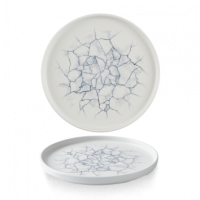 Kintsugi Pearl Grey Walled Plate