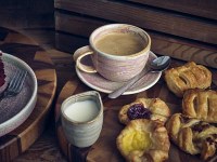 Terra Porcelain Cup, Saucer and Jug