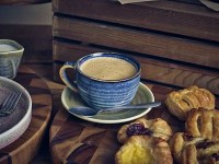 Blue Terra Porcelain Cup and Saucer