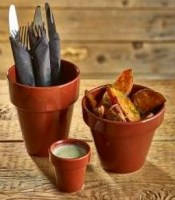 Terracotta Plant Pot for Food Service