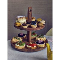 Acacia Wood Cake Stand