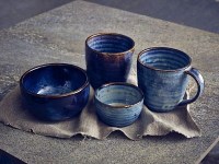 Aqua Blue Terra Porcelain Mug