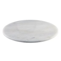 Round White Marble Platter