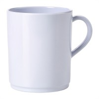 White Melamine Builders Mug 10oz / 28cl