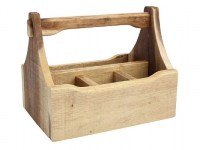 Nordic Natural 4 Compartment Wooden Table Caddy