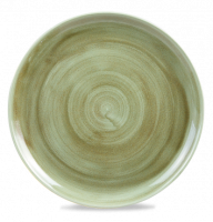 Stonecast Burnished Green Coupe Plate