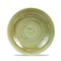 24.8cm Stonecast Burnished Green Coupe Bowl