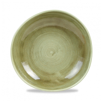 Stonecast Burnished Green Organic Round Bowl