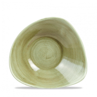 Stonecast Burnished Green Triangle Bowl