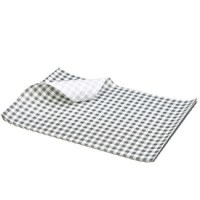 BLACK Gingham Print Greaseproof Paper Sheet