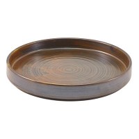 Rustic Copper Terra Porcelain Presentation Plate