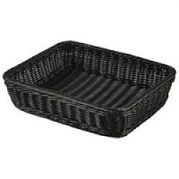 1/2 GN Rectangular Polywicker Display Basket