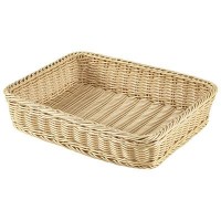 1/2 GN Rectangular Polywicker Display Basket