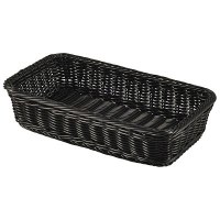 1/3 GN Rectangular Polywicker Display Basket