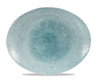 Churchill Raku Jade Green Oval Coupe Plate