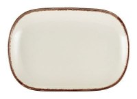 Rectangular Plate SERENO BROWN Rustic Stoneware