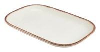 Rectangular Plate SERENO BROWN Rustic Stoneware