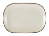 Rectangular Plate SERENO GREY Rustic Stoneware