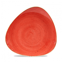 26.5cm Stonecast Berry Red Triangle Plate