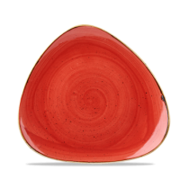 Stonecast Berry Red Triangle Plate
