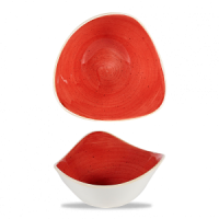 Stonecast Berry Red Triangle Bowl