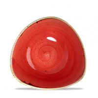 Stonecast Berry Red Triangle Bowl