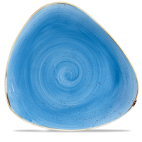 31.1cm Stonecast Cornflower Blue Triangle Plate