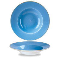 28cm Stonecast Cornflower Blue Wide Rimmed Bowl
