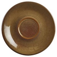 BROWN Rustic Stoneware Saucer