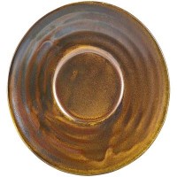 Copper Terra Stoneware Saucer