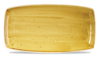 Stonecast Mustard Seed Yellow Oblong Plate