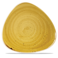 Stonecast Mustard Seed Yellow Triangle Plate