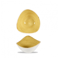 Stonecast Mustard Yellow Triangle Bowl