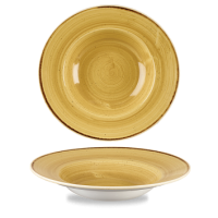 Stonecast Mustard Seed Yellow Wide Rim Bowl